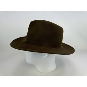 Wind River by Bailey Western Hat Small Brown 100% Wool USA Made Cowboy Fedora